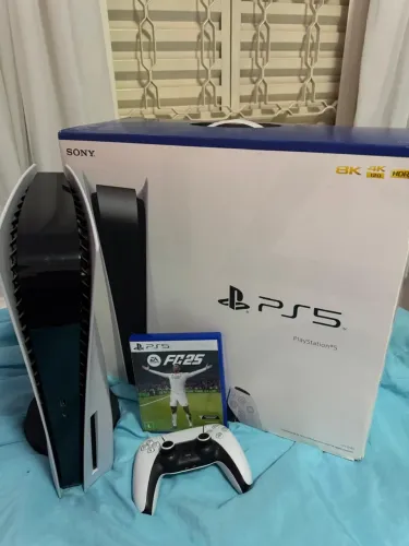 PlayStation 5 Fat 825GB - Completo, com Caixa e Acessórios.