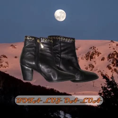 Bota Feminina Luz da Lua Preta - Bota Preta Feminina