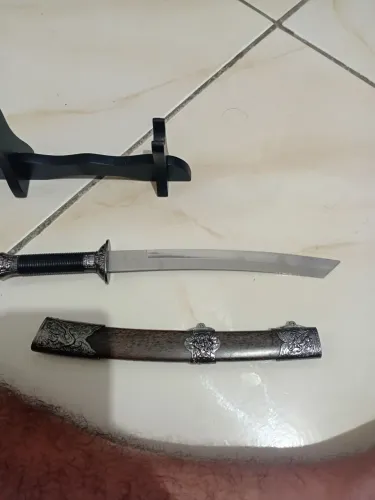Faça decorativa luxo samurai ninha oriental