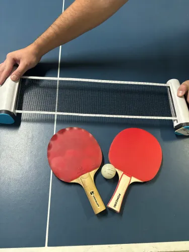 Mesa de Ping Pong com Rede e duas raquetes (tênis de mesa) Profissional Olimpic