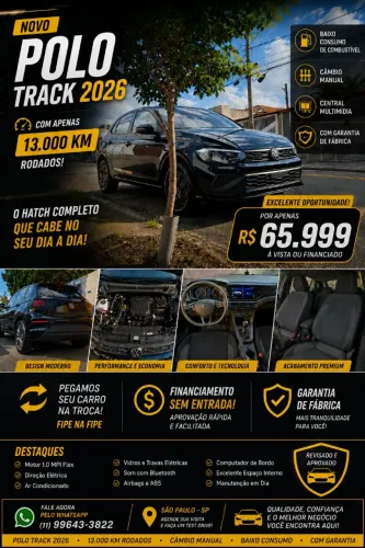 Volkswagen Polo Track 1.0 Flex 12V 5P 2026