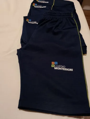Uniforme Colégio Montessori SJC bermudas em helanca