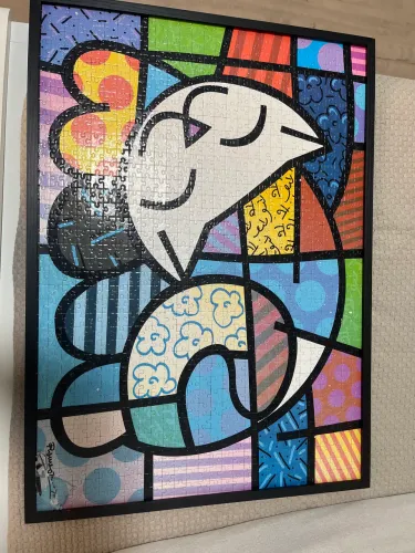 Doação quadro Romero Britto