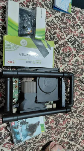 Xbox 360 120gb frankestein com case mod de pvc caseira (LEIA DESCRIÇÃO)