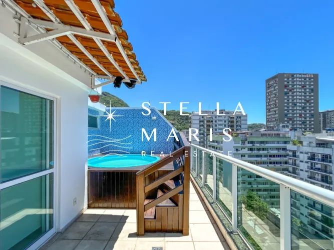 Botafogo, Excelente cobertura duplex, com piscina, churrasqueira e 2 quartos à venda local