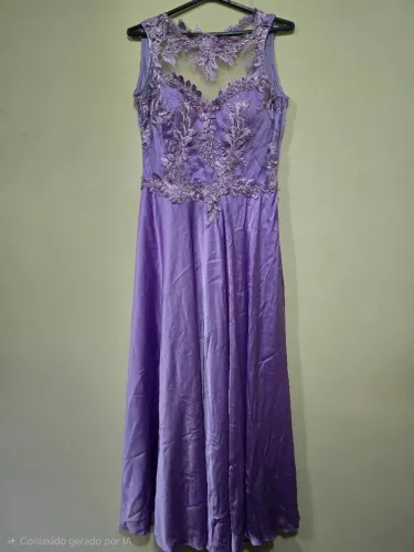 Vestido Festa Longo Lilás