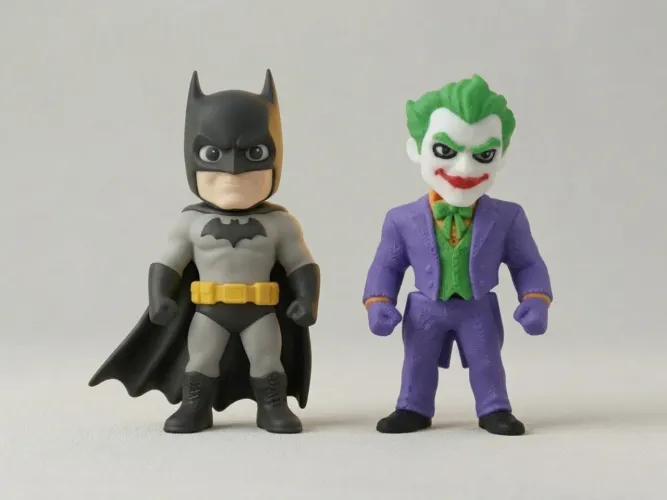 1 batman e 1 coringa chaveiro item colecionavel