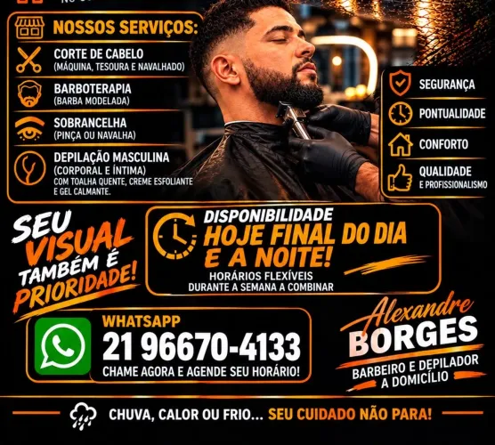 Barbeiro / Depilação a domicílio