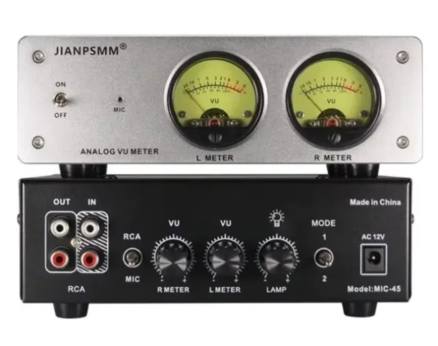 NOB-SOUND VU Medidor LED Analisador de Espectro de Audio Redondo de Alumínio (NOVO)