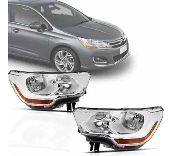 Farol Dianteiro Esquerdo Citroen C4 Lounge Ds4 2014 2016