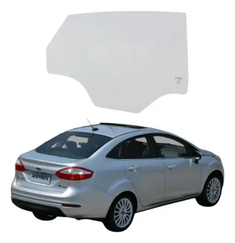 Vidro Da Porta Traseira Dir- Fiesta 2017 Ford D3bba25712aa