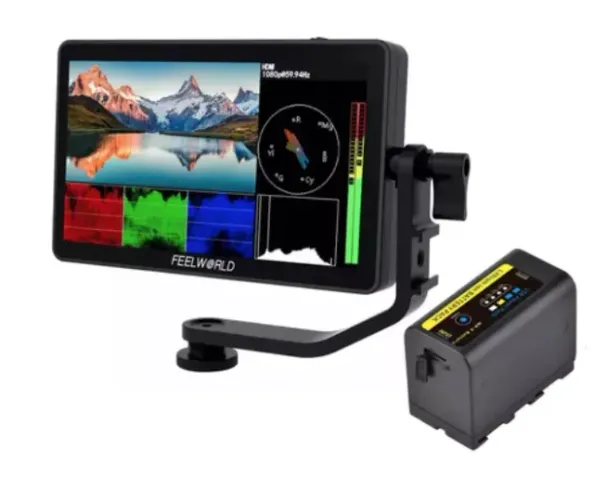 Monitor Feelworld F6 Plus V2 3d Lut De 6 Pole Fx30 Zv-e10 Monitor Feelworld F6 Plus V2