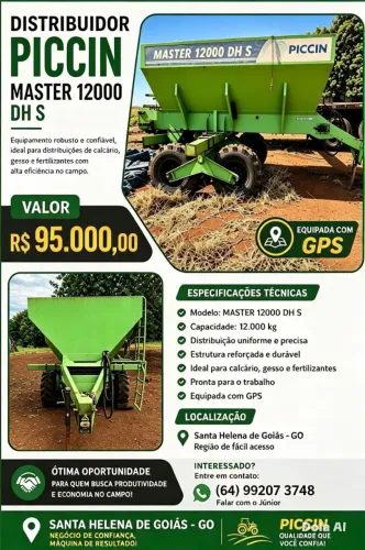Esparramador calcário 2022 completo com gps