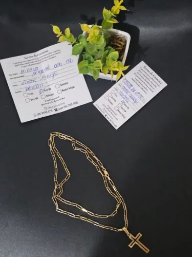 CORDÃO EM OURO 18K GARANTIA DIRETO FA LOJA 9.7G
