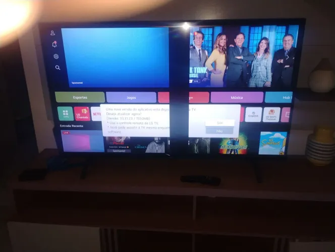 TV LG Semi nova com defeito 