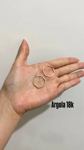 argola em ouro18k