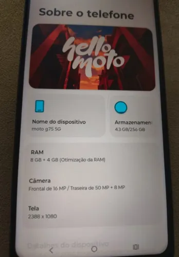 moto g75 único dono