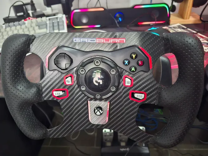 Kit Volante Logitech G920 com aro gt3 e marcha