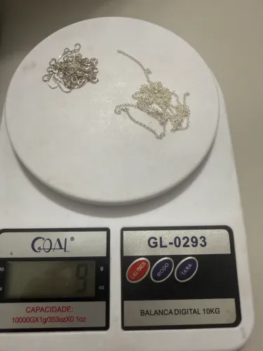 kit  em prata 925 legítima para montagem de joias.