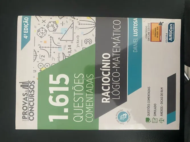 Livro / 1615 questões comentadas raciocino lógico matemático