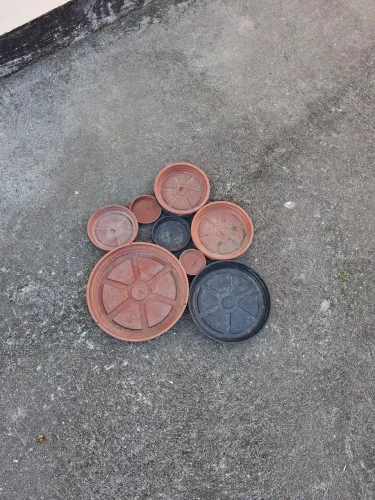 Kit Pratos para vasos de plantas diversos tamanhos