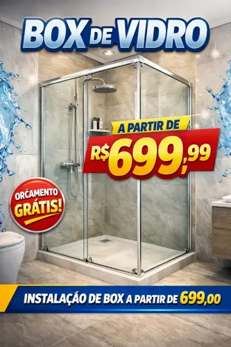 Instalação de Box de vidro para banheiro