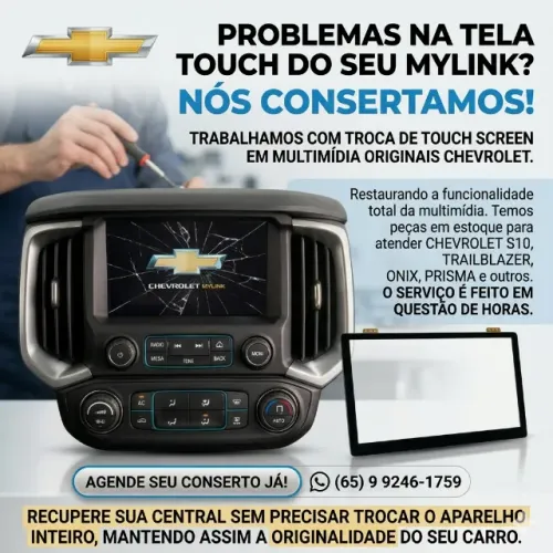 Multimídia I TROCA TOUCH MULTIMIDIA S10 ou Trailblazer NO MESMO DIA