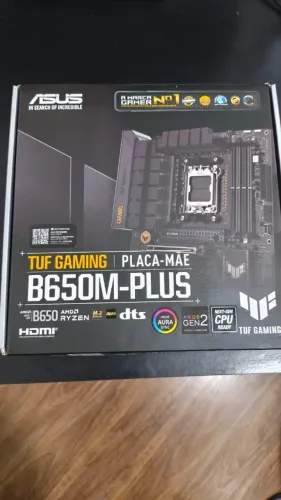 Placa Mãe Asus TUF Gaming B650M-PLUS, Chipset B650, AMD AM5, mATX, DDR5