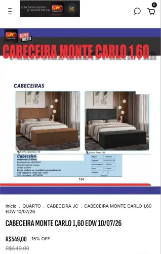 CABECEIRA MONTE CARLO QUEEM COURINO