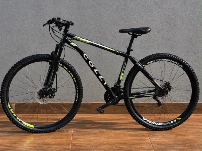 ? BICICLETA COLLI ARO 29 ? PRETA COM VERDE