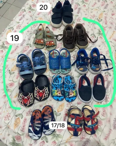 Calçado infantil menino 17 ao 20