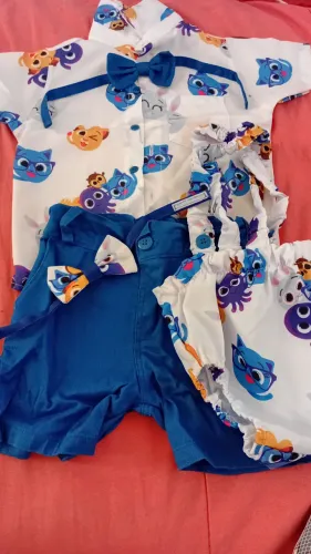 Roupas infantis personalizadas Bita e Bolo fofo