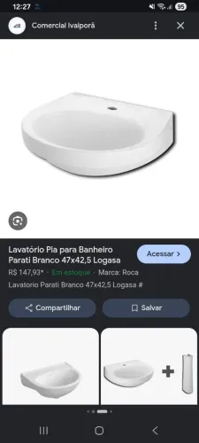 Vendo pia lavatório para banheiro