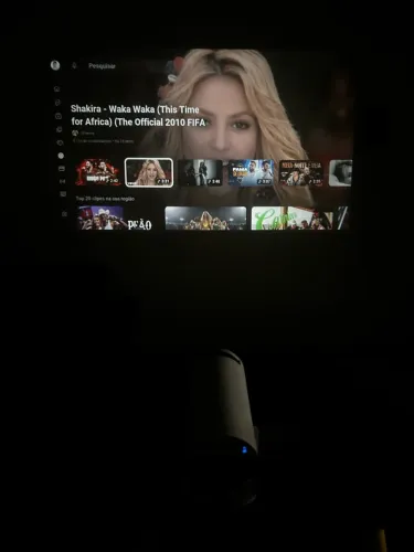 Cinema em casa ?. Projetor Portátil Hy300 4k Hd Alta Resolução Android 11 Hdmi