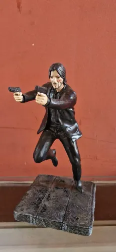 BONECO DO JHON WICK EM IMPRESSÃO 3D