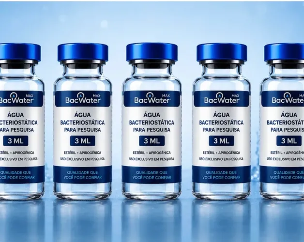 5 unidades água bacteriostática 3ml