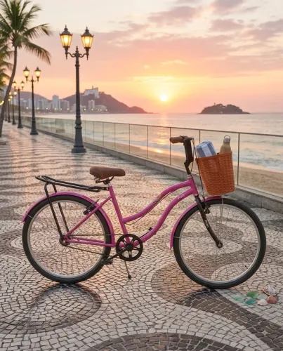 Bicicleta Aro 26 com cestinha