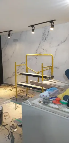 Efeito mármore, cimento queimado, Efeito velvet, aço corten, projetada,