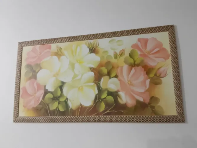 Quadro de flores decorativo