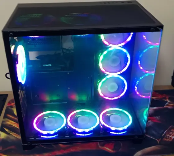 GABINETE GAMER AQUÁRIO VAZIO PRA MONTAR SEU COMPUTADOR 