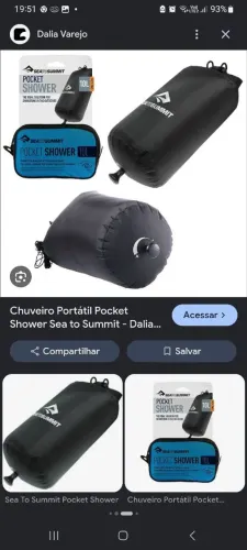 Chuveiro portátil pocket shower