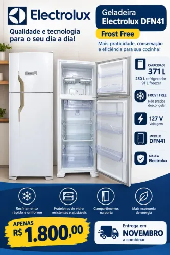 Geladeira Electrolux DFN41 Frost Free 371 litros - Muito bem conservada!