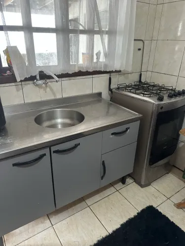 Kit Cozinha Completo - Balcão com Pia + Fogão - Ótima Oportunidade