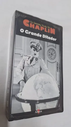 VHS Os Grandes Filmes De Chaplin - O Grande Ditador ( 18260 )