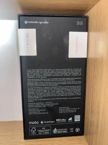 Vendo Motorola signature 512gb , novo , lacrado mais Nota fiscal 