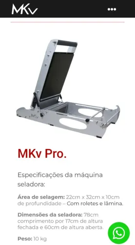 Vendo seladora para bandeja Mkv