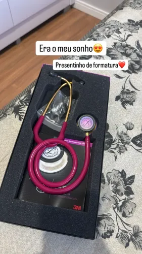 Estetoscópio 3M Littmann® Classic III 5806 Framboesa Rainbow