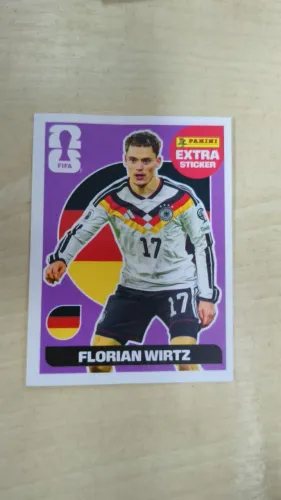Figurinhas Extra Panini Copa do Mundo 2026 - Bellingham, Wirtz e Modri?