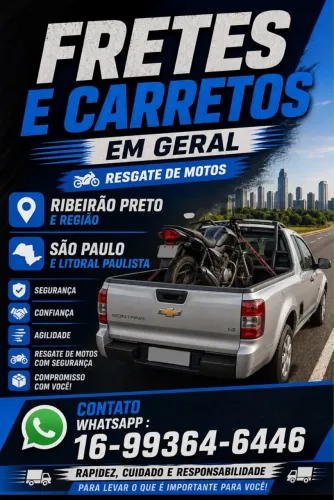 16- */ Carreto/ Fretes /Resgates -24 horas