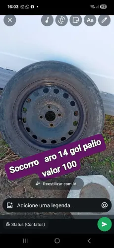 Socorro aro 14 gol palio *
